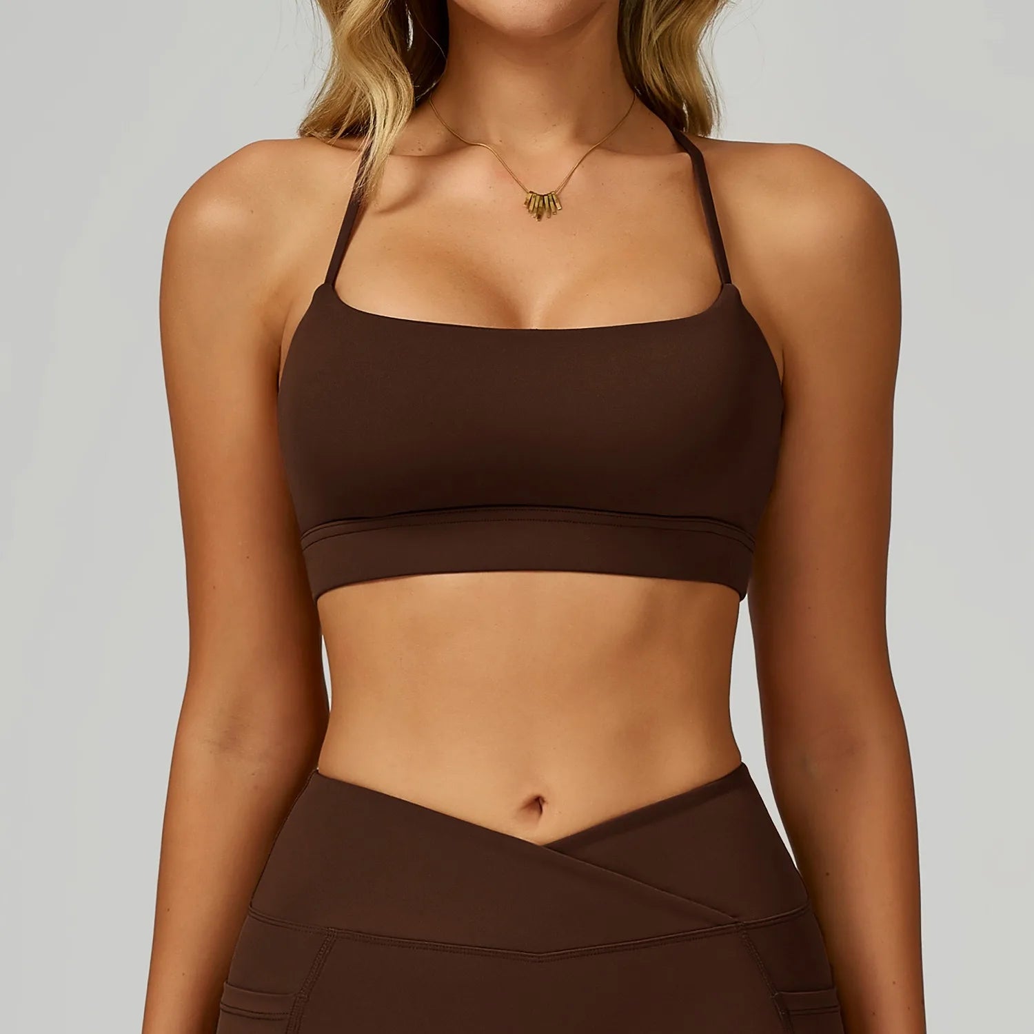 KAVRA Sports Bra for Women – Casual Running, Yoga & Gym Top | Quick-Dry, Breathable, Push-Up, Comfortable Fitness Wear